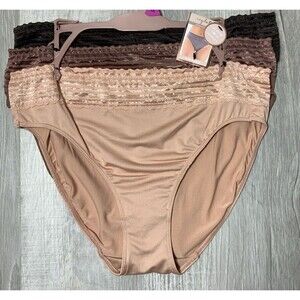 Icy Hot Lingerie 3 Pack Hi-Cut Bikini Panties